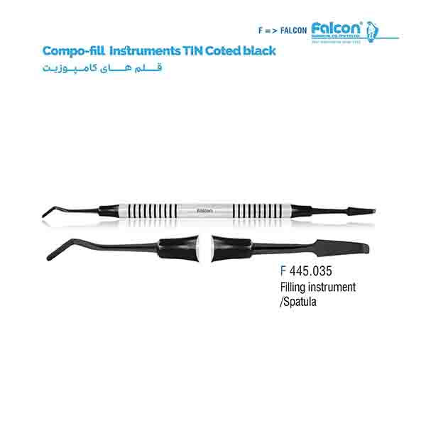 قلم کامپوزیت تیتانیومی مشکی (Filling Intsrument/Spatula)فالکن-Falcon