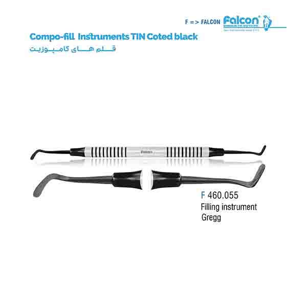 قلم کامپوزیت تیتانیومی مشکی (Filling Intsrument Gregg)فالکن-Falcon