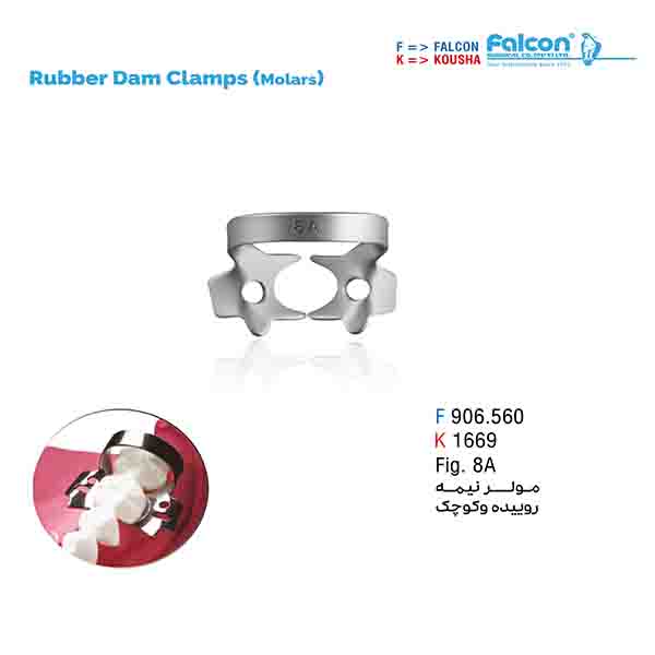 کلمپ مولر های نیمه روییده و کوچک fig:8A فالکن-Falcon
