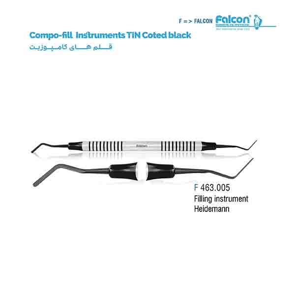 قلم کامپوزیت تیتانیومی مشکی (Filling Intsrument Goldstein)فالکن-Falcon