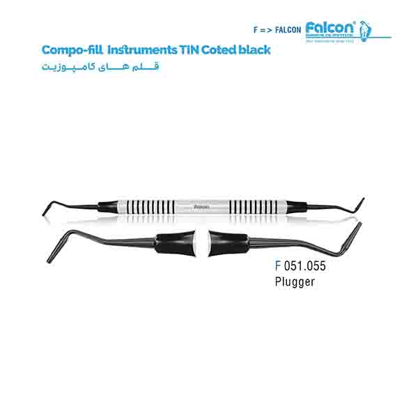 قلم کامپوزیت تیتانیومی مشکی (Plugger)فالکن-Falcon