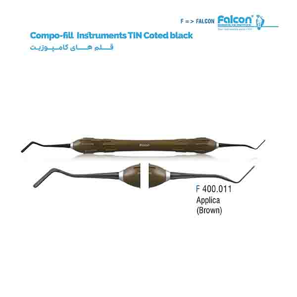 قلم کامپوزیت طرح LM تیتانیومی مشکی (Applica-Brown) فالکن-Falcon