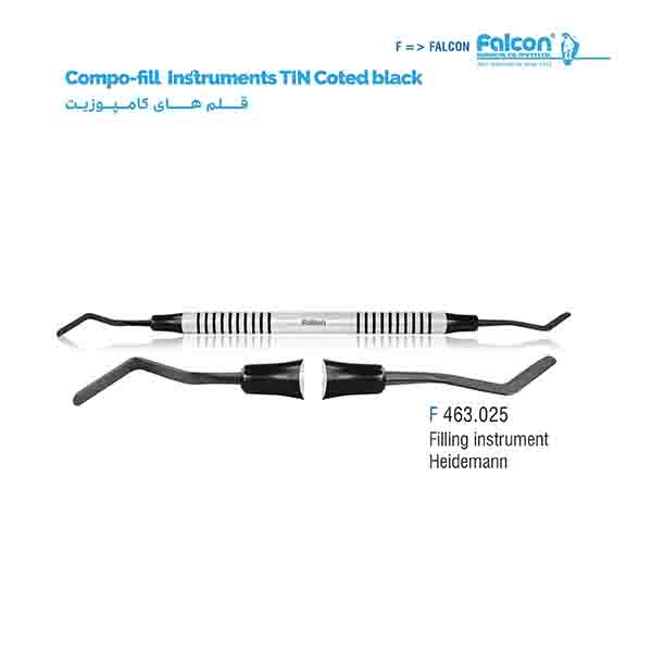 قلم کامپوزیت تیتانیومی مشکی (Filling Intsrument Heidemann)فالکن-Falcon