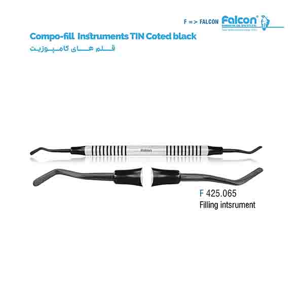 قلم کامپوزیت تیتانیومی مشکی (Filling Intsrument)فالکن-Falcon